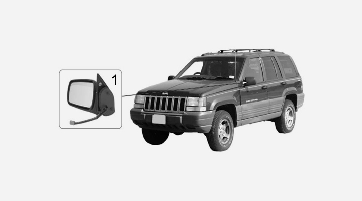 KOTFLÜGEL VORNE OHNE BLINKERL RECHTS FÜR JEEP GRAND CHEROKEE IV WK WK2 10-/>