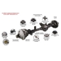 Preview: Jeep Wrangler JK Ultimate Dana 60 Vorderachse mit Eaton E-Locker Übersetzung 5.38 Spicer 07-18