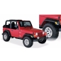 Preview: Jeep Wrangler TJ 4,75" Pocket Style Kotflügelverbreiterungen 4teilig Bushwacker 96-06