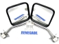 Preview: Jeep Wrangler TJ Side Mirror Kit CJ Style Stainless Steel year 96-06