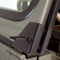 Preview: Jeep Wrangler YJ zwei LED Zusatz Scheinwerfer incl. Halter am Scheibenrahmen 87-95