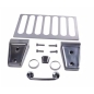 Preview: Jeep Wrangler JK Edelstahl Cover Set Veredelungsset Motorhaube 7-teilig 07-12