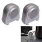 Preview: Jeep Wrangler JK 2pcs Set Tweeter Speaker Enclosures brushed Silver 07-10