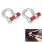 Preview: Jeep Universal 2pcs. Set D-Rings 5/8" Shackle ring thickness Ø 3/4" Bolt diameter