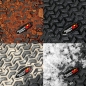 Preview: Jeep Renegade BU 2er Set Fussmatten Fußmatten Fußraumwannen vorne schwarz All Terrain Rugged Ridge 15-18