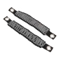Preview: Jeep Wrangler JK 2er Set Paracord Haltegriffe Griffe Schwarz Grau A-Säule 07-18