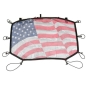 Preview: Jeep Wrangler JK Mesh Bikini Top Sun Shade Top Sonnenschutz US Flagge Hardtop 07-18