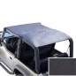 Preview: Jeep Wrangler TJ Bikini Top Header Island Topper Black Denim 96-06