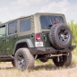 Preview: Jeep Wrangler JK 4türer XHD Verdeck Ersatz Verdeckhülle mit getönten Scheiben und Montage Assistent Khaki Diamond 07-09