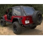 Preview: Jeep Wrangler TJ Unlimited Montana Bowlless Fastback Verdeck mit getönten Scheiben Schwarz Diamond 04-06