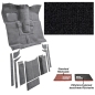 Preview: Jeep CJ CJ7 Cutpile Original Style Deluxe Carpet Complete Set Footwell & Trunk Black 76-86