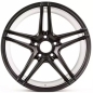 Preview: Jeep Renegade BU 5 Spoke black Aluminum Wheel 17x8 Satin Black Rugged Ridge Trek Series 14-18