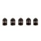 Preview: Jeep Wrangler YJ Set Black Aluminum Valve Stem Caps 87-95