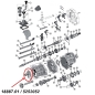 Preview: Jeep Wrangler YJ Lagerhalter Halter Lager Gehäuse Deckel vorne AX15 Schaltgetriebe 89-91