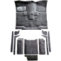Preview: Jeep Wrangler YJ Cutpile Orginal Style Standard carpet complete set footwell & trunk black 87-95