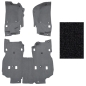 Preview: Jeep Wrangler JL 4türer Orginal Style Teppich Komplett Set Fussraum vorne & hinten schwarz 18-