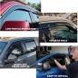 Preview: Jeep Gladiator JT Low Profile Dark Smoke Side Window Deflectors Husky Liners 18-26
