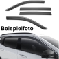 Preview: Jeep Cherokee KL Low Profile Side Window Deflectors Smoke with Chrome Trim Husky Liners 14-23