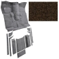 Preview: Jeep CJ CJ7 Cutpile Original Style Premium Carpet Complete Set Footwell & Trunk Brown 76-86