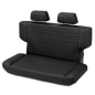 Preview: Jeep Wrangler TJ Seat Rear Seat Bench Folding incl. Headrests Black Crush Bestop 96-06