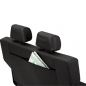Preview: Jeep Wrangler YJ rear seat bench rear seat seat incl. headrests Black Denim Bestop 87-95