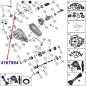 Preview: Jeep Wrangler TJ Haltering Schalthebel NP231 Verteilergetriebe Mopar 96-06