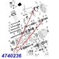 Preview: Jeep Wrangler YJ Schaltgabel mit Schiebemuffe 3. & 4. Gang AX4 AX5 Schaltgetriebe 06.11.88-95