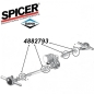 Preview: Jeep Wrangler TJ not greasable U-Joint Propeller Shaft 82 x 27mm Spicer 96-06