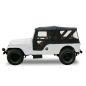 Preview: Jeep CJ6 soft top Tigertop with one-piece soft doors Bestop Black Crush 55-81