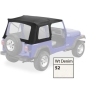 Preview: Jeep Wrangler YJ Classic Supertop Softtop Verdeck White Denim 87-95