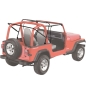 Preview: Jeep Wrangler YJ Supertop Softtop Verdeck inkl. teilbare Türen Spice Denim Bestop 87-95
