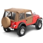 Preview: Jeep CJ CJ7 Supertop soft top hood incl. divisible doors Spice Denim Bestop 80-86