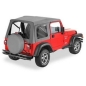 Preview: Jeep Wrangler TJ Supertop Softtop Verdeck für Stahltüren Grau Denim Bestop 96-06