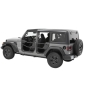 Preview: Jeep Wrangler JL Element Doors Türelement Halbtüren vorne HighRock 4x4 Matt Schwarz 18-