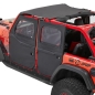 Preview: Jeep Wrangler JL Set teilbare Türen vorne Black Twill Textil 3-lagig Bestop 18-