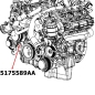 Preview: Jeep Commander XH XK 3,0 ltr. CRD EU Modell Umlenkrolle Spannrolle Laufrolle 06-09