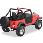 Preview: Jeep CJ CJ7 split 2-piece doors Supertop Doors Black Denim Bestop 76-80