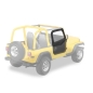 Preview: Jeep Wrangler YJ Set clip-on windows round door corners black Crush Bestop Bj. 87-95