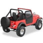 Preview: Jeep Wrangler YJ Window Kit for Element High Rock Half Doors Black Denim 87-95