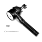 Preview: Jeep Cherokee XJ Steering Tie Rod End at left Steering Knuckle LHD 84-90