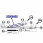 Preview: Jeep Wrangler YJ Premium tube push rod push rod tube incl. clamps LHD year 91-95