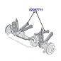 Preview: Jeep Wrangler TJ one front upper Control Arm front axle 96-06