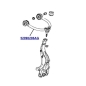 Preview: Jeep Commander XK XH wishbone wishbone front upper left or right 06-10