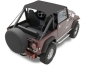 Preview: Jeep Wrangler YJ Bikini Top Traditional Style Black Crush Bestop 87-91