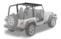 Preview: Jeep Wrangler TJ Header Bikini Top Targa Style Black Denim Bestop 96-02