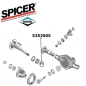 Preview: Jeep Wrangler TJ C-Clip Steckachse Dana 35 Hinterachse Spicer 96-06