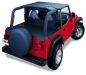 Preview: Jeep Wrangler TJ Header Bikini Top Targa Style Black Diamond Bestop 03-06