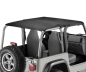 Preview: Jeep Wrangler TJ Safari Bikini Top strapless Style schwarz Black Denim Bestop 96-02