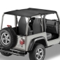 Preview: Jeep Wrangler TJ Header Bikini Top Safari Style Black Denim Bestop 96-02
