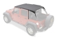 Preview: Jeep Wrangler JK 4türer Header Bikini Top Safari Style Black Diamond Bestop 07-09